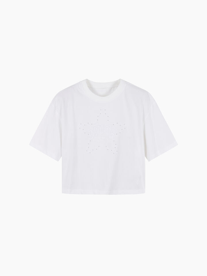 T-SHIRT - sisley k short sleeve t-shirt - Creamy White | Sisley K image number 1